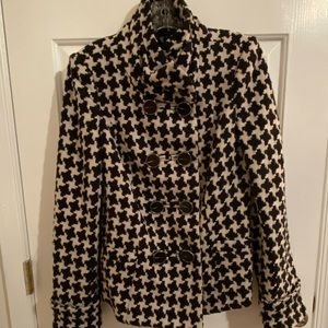 Houndstooth Pea Coat, The Limited
